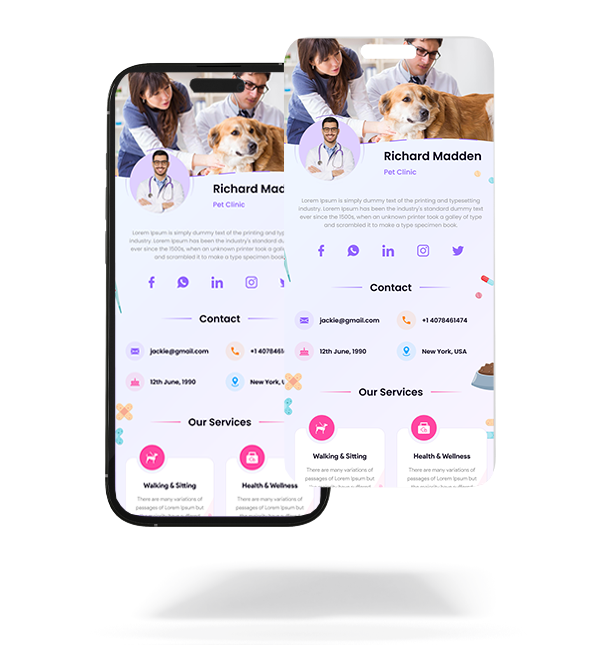 Digital Card Preview on Phone